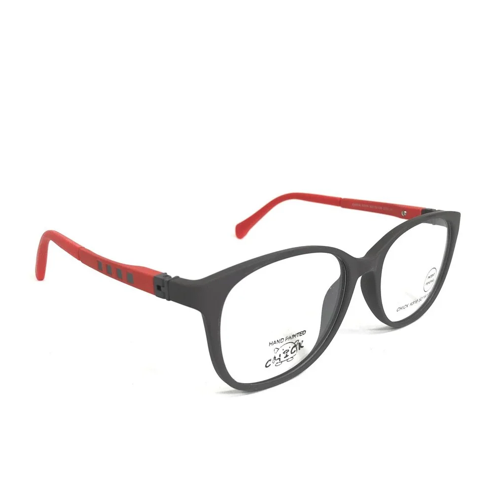 Chick Eyeglasses Frames K518 COL 27 Brown Red Square Full Rim 52-16-125